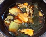消費期限まで急げ‼️塩蔵わかめの味噌汁🤣作り方6写真