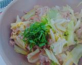 ＊春キャベツと豚肉のゴマドレ炒め＊作り方4写真