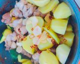 ＊簡単☆旬のズッキーニで鶏肉じゃが＊作り方3写真