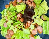 ウインナーとキャベツの回鍋肉丼作り方5写真