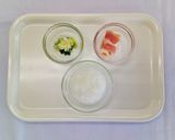【離乳食後期】豚肉とチンゲン菜のお粥作り方1写真