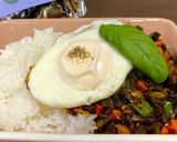 あじの甘露煮で作る！絶品ガパオライス作り方7写真