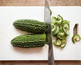 mゴーヤと油揚げの味噌炒め作り方2写真