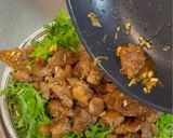 カリカリ豚の香味ソース わさび菜サラダ♪作り方6写真