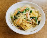 行者にんにくの焼きそば作り方2写真