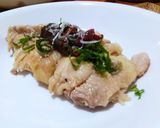 茹鶏もも肉の大葉梅叩きチキンスープ付き作り方10写真