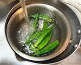 厚揚げオクラ納豆作り方3写真