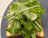 【簡単朝食】水菜のツナホットサンド作り方4写真