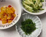 ササミときゅうりトマトの中華和え作り方3写真