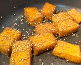 夏の夕飯の副菜にカリッと厚揚げの甘辛ごま照り作り方6写真