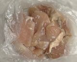 塩麴鶏むねの甘酢炒め作り方1写真