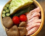 塩豚と野菜のせいろ蒸し作り方4写真