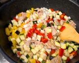 夏野菜の鶏インチキーマカレー作り方3写真