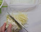 マヨネーズとお酢で作るコールスローサラダ作り方2写真