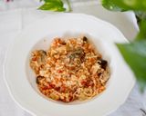 簡単！腸活タコライス鶏ひき肉カリフラワー作り方5写真