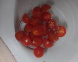 トマトとかつおぶしのサラダ作り方1写真