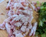 大根葉とベーコンの風味炒め作り方3写真