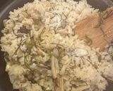 秋の松茸と太刀魚の炊き込みご飯作り方5写真