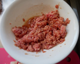 不器用卵白メレンゲ魯肉飯風挽肉丼作り方1写真