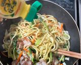 セロリ焼きそば（塩レモン）作り方5写真