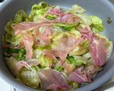 レタスと生ハムのガーリックホットサラダ作り方3写真
