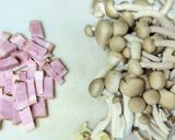 ベーコンとしめじのバジルソテー作り方1写真