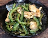ゴーヤ大量消費♪ゴーヤと鶏こま肉の蒲焼だれ炒め作り方5写真