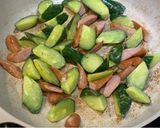 シャキ旨！きゅうりとウィンナーのマヨ炒め作り方5写真