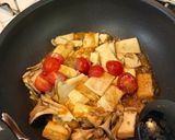 【簡単副菜】厚揚げときのこのガリバタ炒め作り方4写真