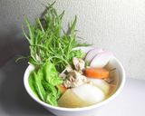 無添加　ゆず香る　鶏と鰹の極上出汁雑煮作り方15写真