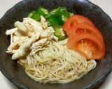 カレー風味のめんつゆでささみそうめん作り方8写真