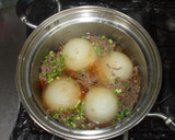 新玉ねぎ丸ごと和風スープ煮♪簡単ひき肉作り方8写真