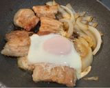 煮込まない簡単豚バラブロックの甘煮丼作り方4写真