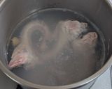 黄金色の本格鶏ガラスープ(青湯スープ)作り方4写真