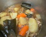 圧力鍋で大根とひき肉の煮物作り方5写真