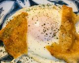 鶏皮エッグ●鶏皮の目玉焼き作り方3写真