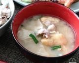 うちの母の味☆キャベツと豚肉のお味噌汁♬作り方45写真