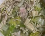 豚バラと野菜たっぷり　　鶏ガラ塩スープ作り方3写真