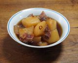 すじ鯨と大根の煮物作り方6写真