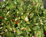 麹のピーマンとニラの佃煮作り方1写真