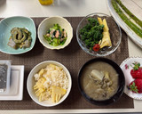 小松菜と鮭の中骨の和えたん😻精進7日目作り方6写真