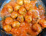 夕飯！ブロッコリートマトミートボール主菜作り方7写真