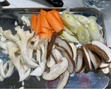 残り野菜とビーフン焼き作り方1写真