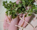 簡単★おつまみにも！かいわれのハム巻き作り方3写真