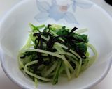 水菜を塩こんぶとごま油で和えて作り方4写真