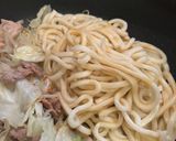 包丁いらず☆めんつゆ使用でズボラ焼きうどん作り方4写真
