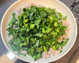 ひき肉と小松菜のあんかけ厚揚げ作り方4写真