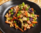 【爆速レンチン】ゴマ香る！納豆ナス🍆🥕節約副菜♪作り方4写真