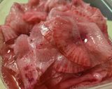 紫大根の梅酢浸け作り方2写真