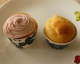 ラズベリーチーズクリームのカップケーキ作り方7写真